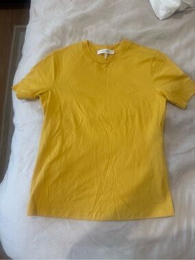 FRAME Yellow Crew Neck Tee LIKE NEW